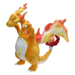 38厘米Dynamax Charizard毛绒玩具动漫Peluche毛绒飞龙娃娃家居装饰儿童圣诞礼物