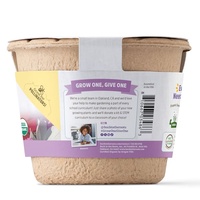 Back to the Roots Organic Cosmos Flower Grow Kit, Ukuran Kecil