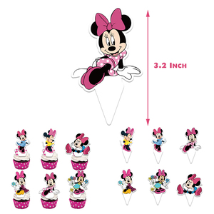 Nouvelle Arrivée Dessin Animé <span class=keywords><strong>Minnie</strong></span> Thème Fête D'anniversaire Décoration Ensembles Gâteau Topper Bannière Latex Ballon Enfants Fête Décoration Fournitures - Product Image 3