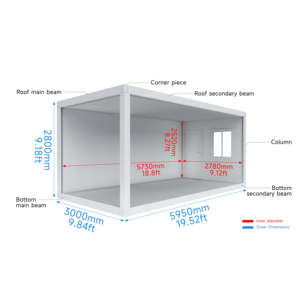 โคมไฟตั้งพื้นแบบปรับได้สำหรับบ้านคอนเทนเนอร์ - Product Image 2