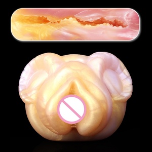 GEEBA Male Masturbator Cup Silicone Artificial Vaginal Realistic Tight Animal Mouth Cock Pocket Pussy ANAL SEX <b>TOY</b> <b>for</b> <b>Men</b> - Product Image 5