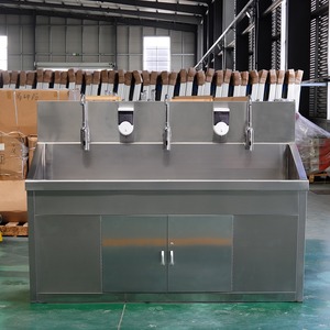 Évier double en acier inoxydable Xin Yuchen 1500*600*1800mm, qualité médicale 304, avec capteur automatique pour laboratoire et chirurgie - Product Image 3