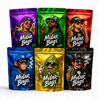 Sacs en Mylar Personnalisés Anti-Odeur, Sachets Doypack pour Aliments Lyophilisés, Bonbons et Gummies, Emballage 3.5g 14g
