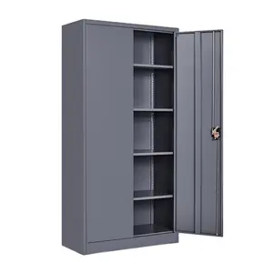 Godrej Door File Filing Storage Cabinet Almirah Steel General Use Office Furniture 2 Swing Metal Fashion Gray Home Office Modern