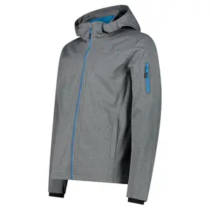 Jacket Top masculino com zíper completo e esquema de duas cores para o Calor e Windproof Outdoor Softshell Jacket