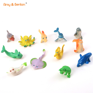 Jouets figurines d'animaux de la mer, figurines en <span class=keywords><strong>plastique</strong></span> 3D, modèles d'<span class=keywords><strong>action</strong></span> de créateurs sous-Marine - Product Image 1