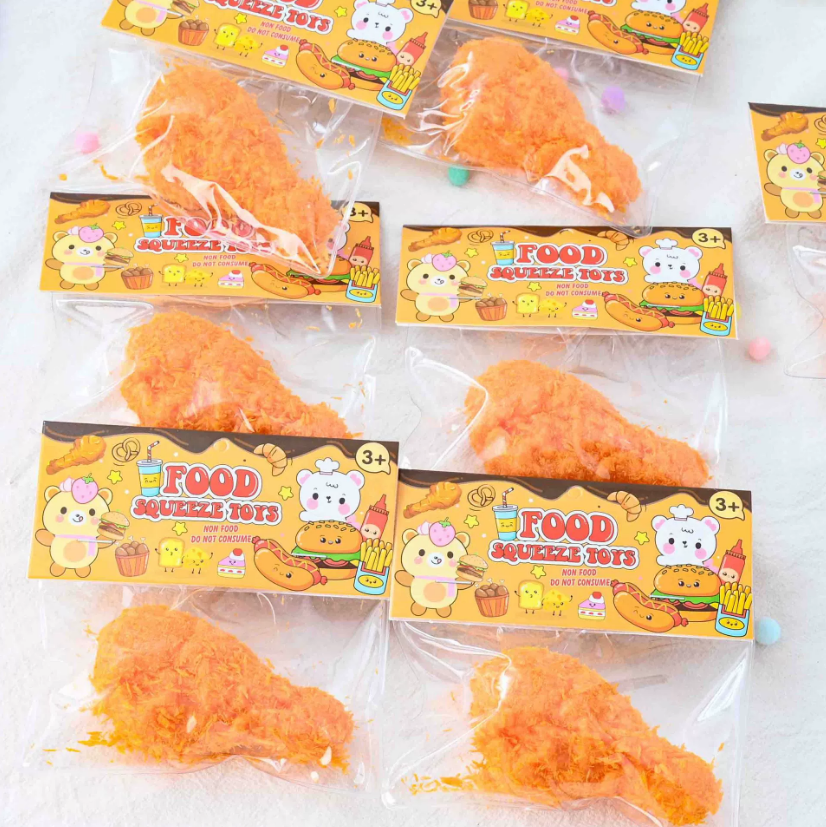 Creative Fried Breadcrumbs Simulation Cat Claw Waffles Age Range 5 7 Years Slow Rebound Decompression Venting Toys for Children