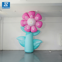 Les objets gonflables géants de décoration florale gonflables personnalisés explosent pour la promotion publicitaire