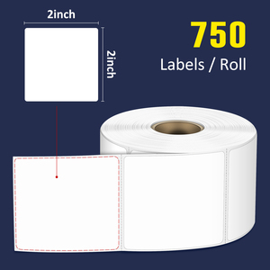 Etiquetas Térmicas con Reverso Negro de 2x2 Pulgadas, <span class=keywords><strong>750</strong></span>/Rollo, Perforadas, Resistentes al Agua para Inventario y Etiquetas de <span class=keywords><strong>Precio</strong></span> - Product Image 3