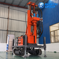 Équipement de forage d'eau portable économique, machine de forage hydraulique diesel pour les projets de construction rurale