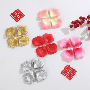 Pétales de rose artificiels non tissés pour décorations de mariage, accessoires de chambre nuptiale, décoration de demande en mariage pour la Saint-Valentin - Product Image 1