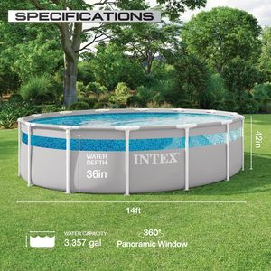 <span class=keywords><strong>Piscine</strong></span> hors sol <span class=keywords><strong>INTEX</strong></span> 26721EH 14 pieds x 42 pouces avec pompe 1000 GPH, capacité de 3357 gallons, pour les enfants de 6 ans et plus - Product Image 3