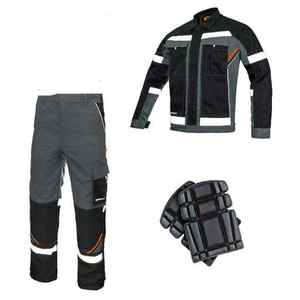 कस्टम भारी ड्यूटी 2 में 1 पूर्ण सेट पुरुषों के जैकेट और बाइक पैंट पुरुषों के लिए काम के कपड़े सूट - Product Image 5