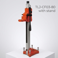 Perceuse à noyau diamanté TLJ 1500W avec boîte de vitesses, moteur et support complet, 2 vitesses, 220V/110V, diamètre max. 200mm pour le perçage du béton et des briques