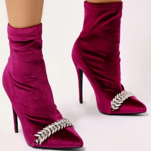 Stivali di sicurezza sicurezza rosso tacco alto moda bellezza stivali da <span class=keywords><strong>donna</strong></span> stivaletti con tacco alto stivali da <span class=keywords><strong>donna</strong></span> - Product Image 2