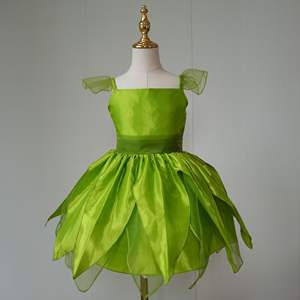 Disfraz de Hada Verde para Niña y Niño, Traje de Fiesta de Cumpleaños, Vestido de <span class=keywords><strong>Campanilla</strong></span>, Traje de Halloween con Ala - Product Image 6