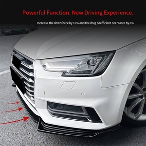 Veidt Adatto per <span class=keywords><strong>Audi</strong></span> A4 S4 B9 Sline 2017-2019, Spoiler Anteriore, Labbro Frontale, Parti di Modifica Transfrontaliere - Product Image 3