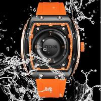 DOM Creative Scrolling Pointer Magnetic Force Relojes de pulsera de cuarzo para hombres Deportes al aire libre Reloj impermeable para hombres Relogio Masculino