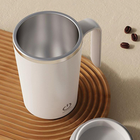 Mug Mélangeur Électrique Auto-Mélangeur 400 ml avec Logo Personnalisé, Recharge USB, Gobelet à Café de Voyage avec Poignée