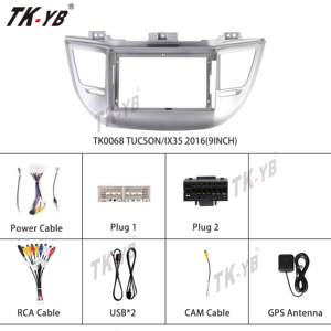 Marco de Radio para Coche TK para <span class=keywords><strong>Hyundai</strong></span> <span class=keywords><strong>Tucson</strong></span> <span class=keywords><strong>2012</strong></span>, Instalación de Estéreo, Kit de Montaje, Panel de Reequipamiento - Product Image 2