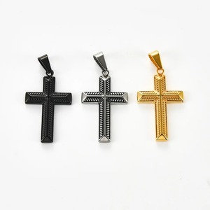 Stainless Steel Vintage <b>Cross</b> <b>Pendant</b> For Necklace Women <b>Men</b> Small Religious Pray <b>Pendants</b> Jewelry Gifts - Product Image 3