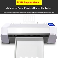 Máquina de troquelado de alimentación continua automática de papel A3, trazador gráfico de pegatinas instantáneas de publicidad de patrulla de letras y bordes