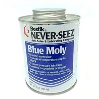 XQH186 NBBT-16 BLUE MOLY NEVER-SEEZ Pâte/Poudre de graisse lubrifiante anti-grippage à l'acide sulfurique MoS2 pour usage industriel haute température, boîte de 1 lb, USA