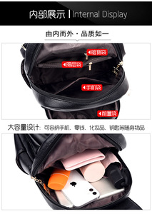 Women Multi-functional <b>Backpack</b> Fashion High Quality PU Leather Female <b>School</b> Bag Multifunction Large Capacity Travel <b>Backpacks</b> - Product Image 6