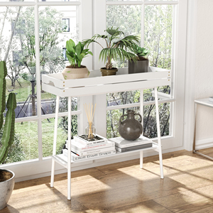 Personnalisé intérieur maison jardin bambou blanc en <span class=keywords><strong>bois</strong></span> jardinières étagère fleur jardinage plante surélevée support - Product Image 4
