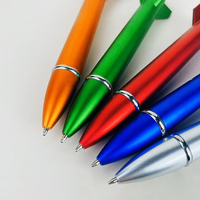 Stylo publicitaire JR Gift Pen NP-079 en forme de fusée, stylo à bille en plastique - Nouveauté promotionnelle, impression personnalisable du logo