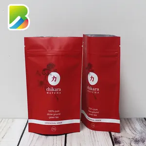 Bolsa de té de burbujas con cierre de cremallera, colofonia verde orgánica, redonda, sellable, vacía, Senna piramidal, Oem, de plástico instantáneo