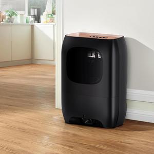 <b>Vacuum</b> Trash Can In02 5-8L Automatic Touch Open Cylindrical Indoor Waste Bin For Living Room Bedroom Office Hotel - Product Image 1