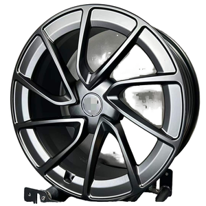 Elegant Piano Black New 19-Inch Forged <b>Wheels</b> Tesla Five <b>Spoke</b> 100mm PCD Ready Stock Replacement Passenger Cars FD - Product Image 1