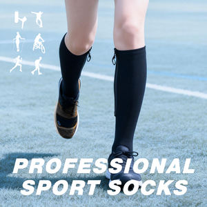 Chaussettes de compression graduée à fermeture éclair sur le devant, hauteur genou, <span class=keywords><strong>pour</strong></span> un port facile et un soutien ciblé - Product Image 2