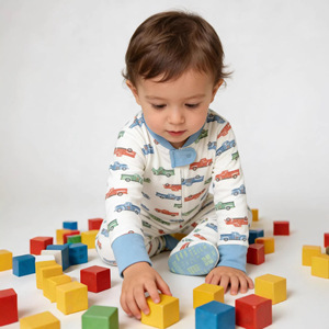 Tutina Unisex per Neonati in Fibra di Bambù Stampata, Leggera, per Casa e Sonno - Product Image 3