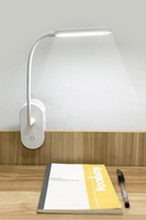 Lampe de table à pince de lecture LED pliable à approvisionnement direct d'usine avec interrupteur tactile col de cygne flexible
