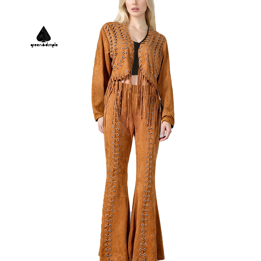 Fentes Western En Cuir Fait Main - Eagle Brand - Taille S/M - équitation