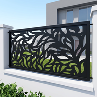 Panneau de clôture décoratif en métal découpé au laser et thermolaqué, séparateur d'intimité extérieur, écran de jardin élégant, treillis