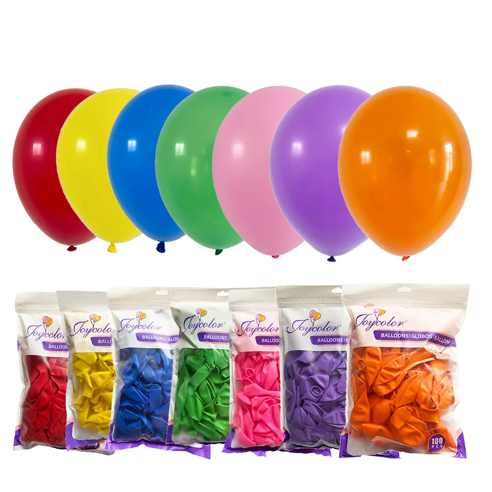 En gros en vrac 12 pouces latex caoutchouc ballon rond ballon fête d'anniversaire décoration gonflable ballons à Air