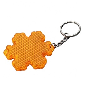 Portachiavi riflettente per riflettori di sicurezza in plastica dura PMMA regalo di promozione - Product Image 1