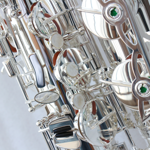 Saxofón Tenor de Alta Gama en Si Bemol Plateado, Saxofón Tenor Profesional - Product Image 5