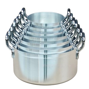 Ensemble de casseroles en aluminium durable, grandes marmites à soupe pour les restaurants et les foyers au Nigeria - Product Image 1