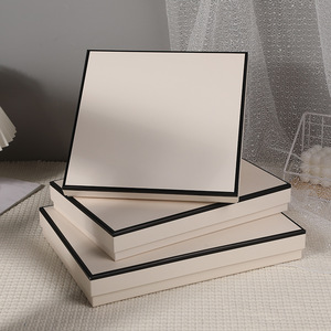 Vendita all'ingrosso semplice grande pigiama rettangolare e sciarpe di seta scatola di imballaggio con coperchio superiore e inferiore scatola regalo di carta per abiti - Product Image 2