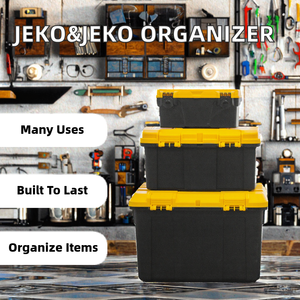 Organizador de Herramientas Moderno <span class=keywords><strong>Jeko</strong></span>&<span class=keywords><strong>Jeko</strong></span> de Polipropileno Moldeado por Inyección con Asa Resistente y Cierre para el Hogar, Artesanos y Garaje - Product Image 2