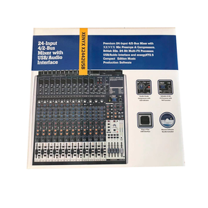 มิกเซอร์อนาล็อกแบบมืออาชีพ 12/24 อินพุต 4/2 บัส พร้อมอินเทอร์เฟซ <span class=keywords><strong>USB</strong></span> และพรีแอมป์ไมค์ 10 ตัว สำหรับโบสถ์ขนาดใหญ่และเวทีคอนเสิร์ต - Product Image 6