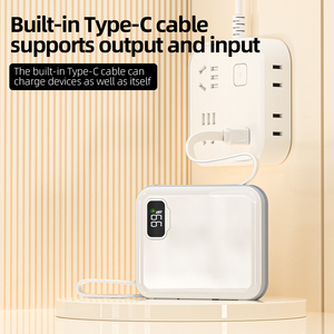 Banco de Energía Portátil Mini de Bolsillo con Carga Rápida PD22.5W, Salida Tipo-C, 5000mAh, Cable Integrado y Pantalla Digital - Product Image 4