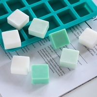 Moules à glaçons en silicone écologiques sans BPA, 40 cavités mini carrées, antiadhésifs, pour bonbons au caramel, chocolats, truffes, glaces