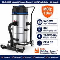 Aspirateur industriel électrique 5400FP 80L 5400W, aspirateur industriel humide et sec pour sols, aspirateur industriel pour poudre métallique