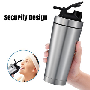 Garrafa <span class=keywords><strong>Shaker</strong></span> de Aço Inoxidável OEM 600ml/750ml para Academia, Isolada a Vácuo com Isolamento Térmico de 12-24h, Formato Ergonômico e Mixer - Product Image 6
