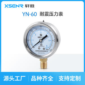 Manómetro de Vacío Resistente a Impactos de Acero Inoxidable Suzhou XuanSheng YN60, 60 mm, Precisión 1.6, Conexión Roscada - Product Image 3